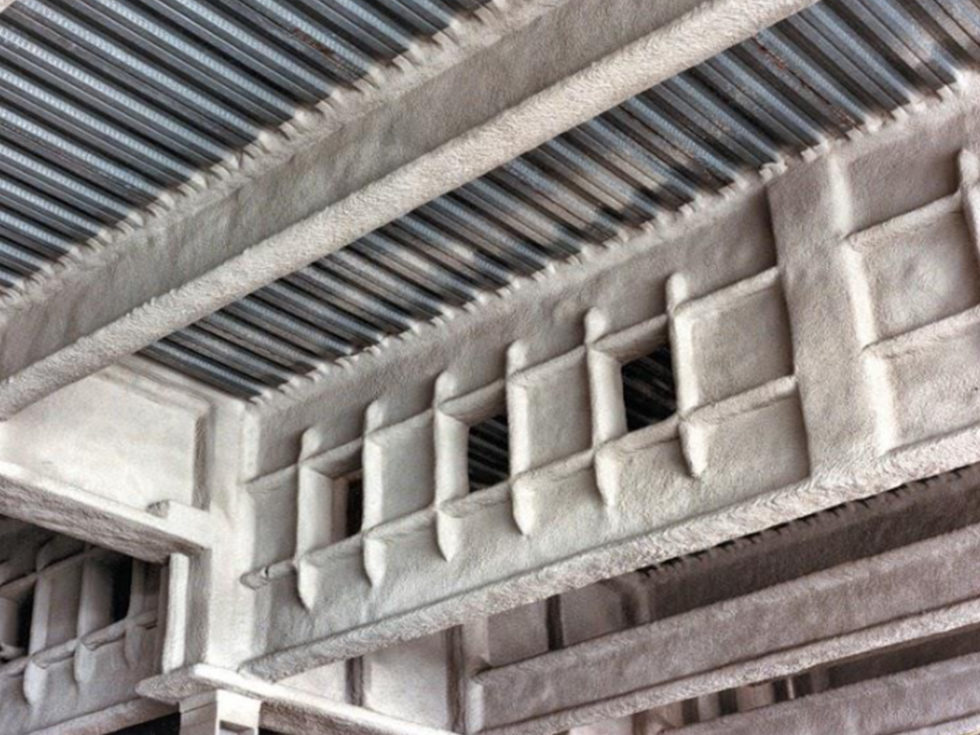 Flocage plafond coupe feu